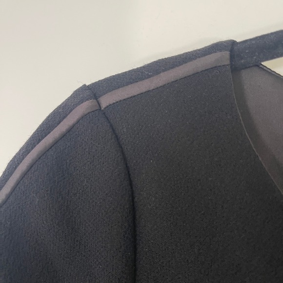 Lafayette 148 New York $448 Virgin Wool Short Sleeve Shift Dress Size 4 Luxury - Picture 4 of 9